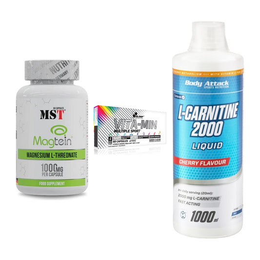 Ausdauer-Set: MST Magnesium + Olimp Vita-Min + Body Attack – alle enthaltenen Artikel