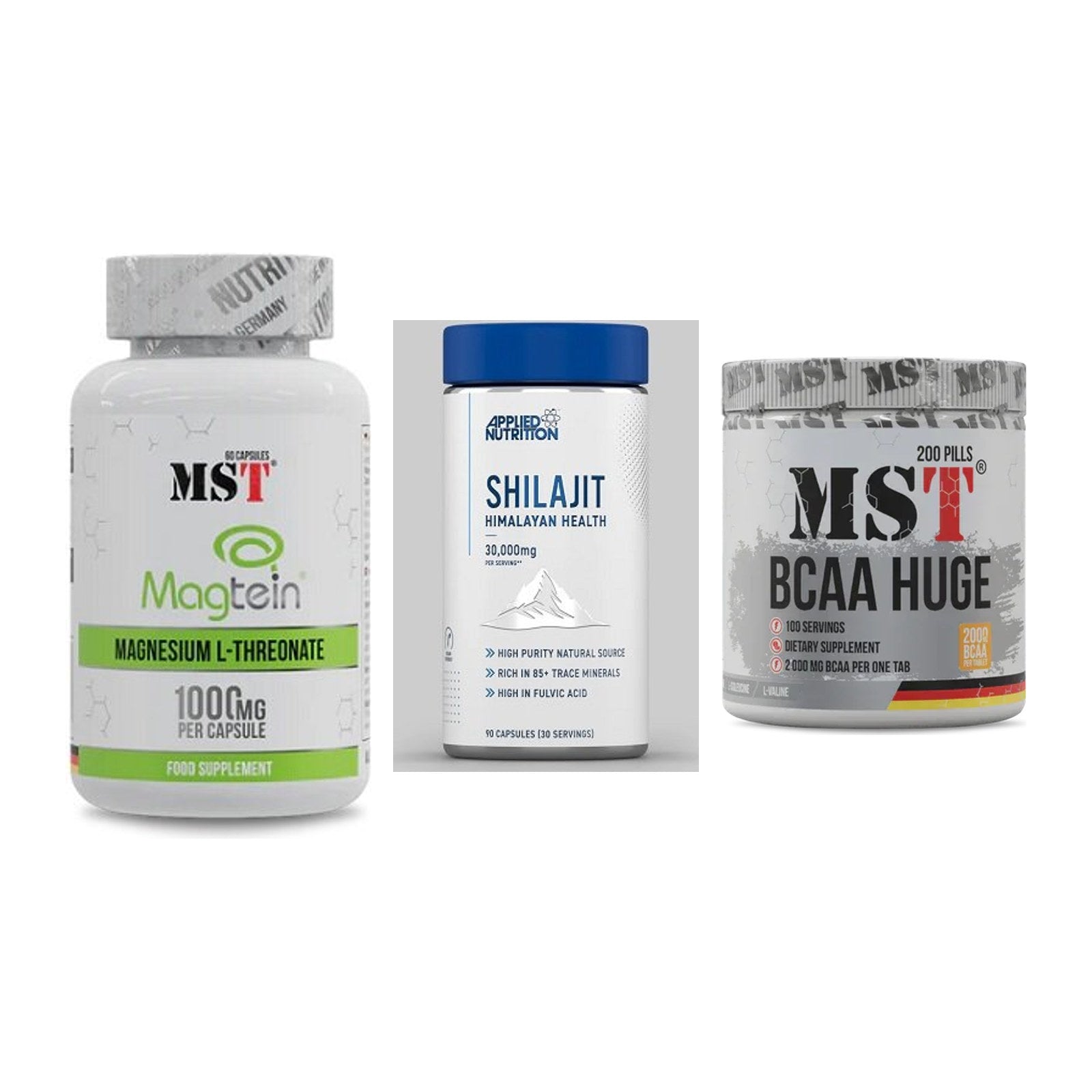 Ausdauer-Set: MST Magnesium + Applied Nutritio + MST BCAA Huge – alle enthaltenen Artikel
