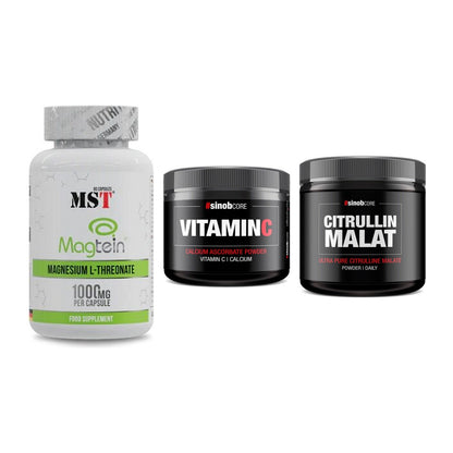 Ausdauer-Set: MST Magnesium + Sinob Vitamin C + Sinob Core – alle enthaltenen Artikel