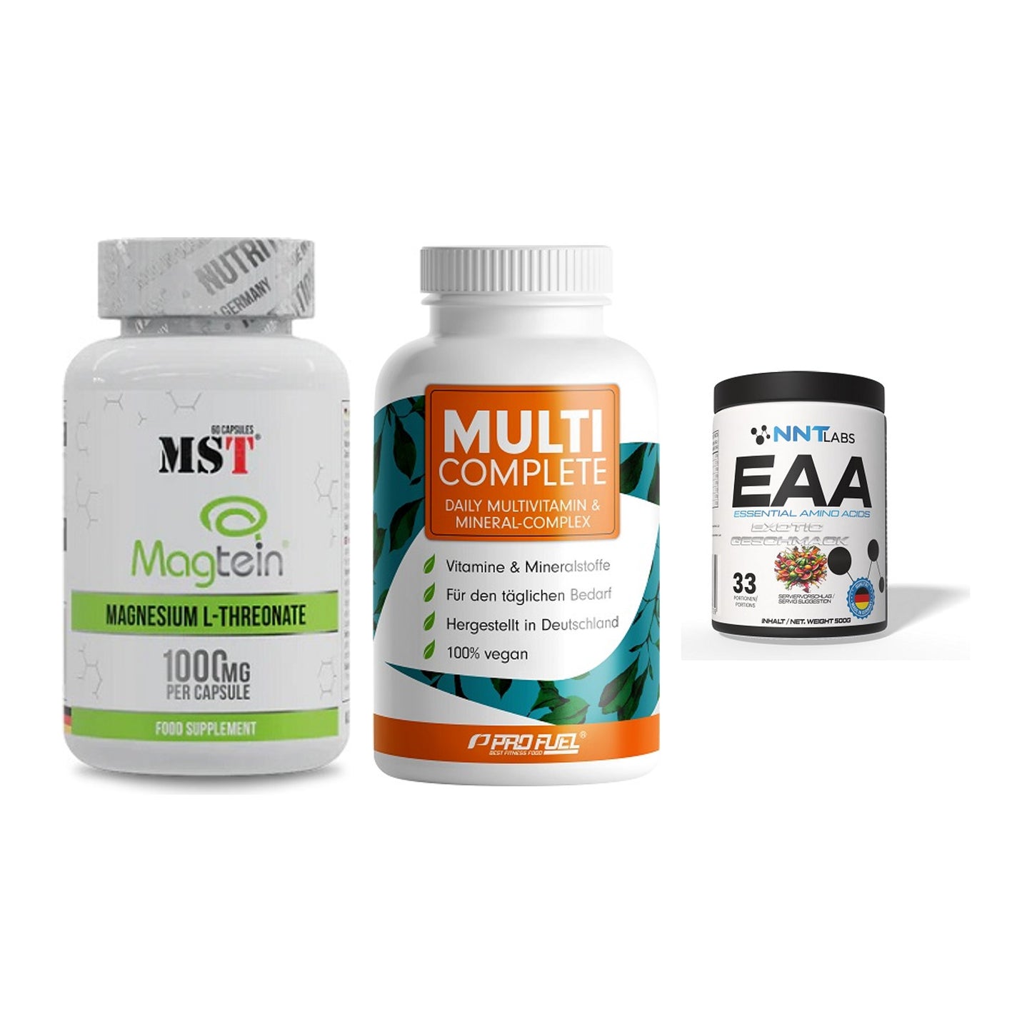 Ausdauer-Set: MST Magnesium + ProFuel MULTI + NNT EAA – alle enthaltenen Artikel