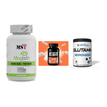 Ausdauer-Set: MST Magnesium + ESN Zinc + NNT Glutamin – alle enthaltenen Artikel