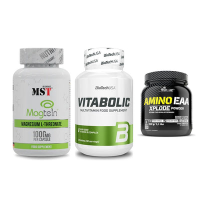 Ausdauer-Set: MST Magnesium + BioTech Vitaboli + Olimp Amino EAA – alle enthaltenen Artikel