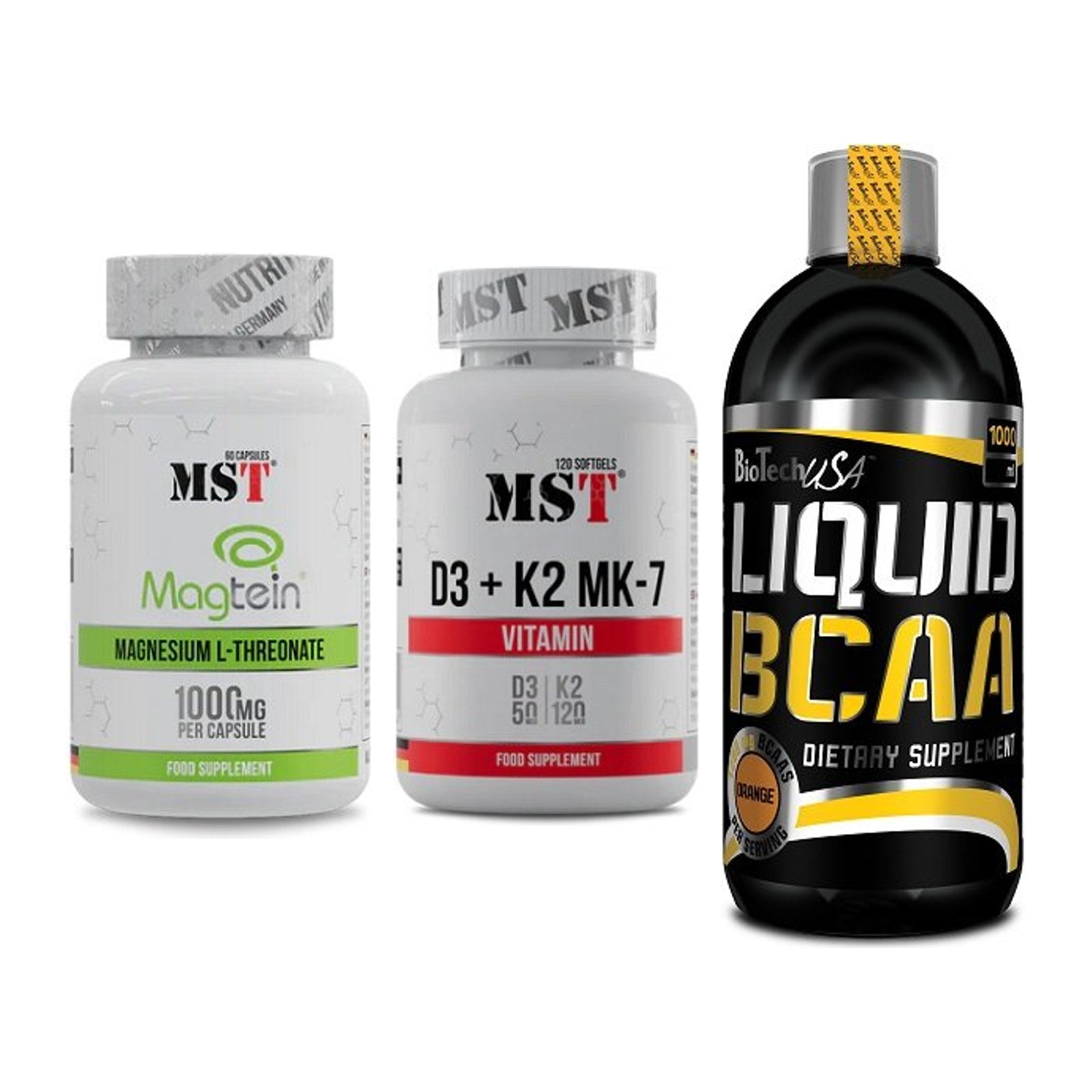 Ausdauer-Set: MST Magnesium + MST Vitamin D3 + BioTech Liquid – alle enthaltenen Artikel