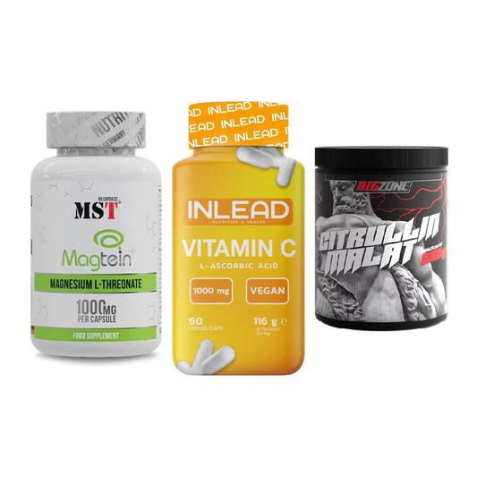 Ausdauer-Set: MST Magnesium + INLEAD Vitamin C + Big Zone Citrull – alle enthaltenen Artikel