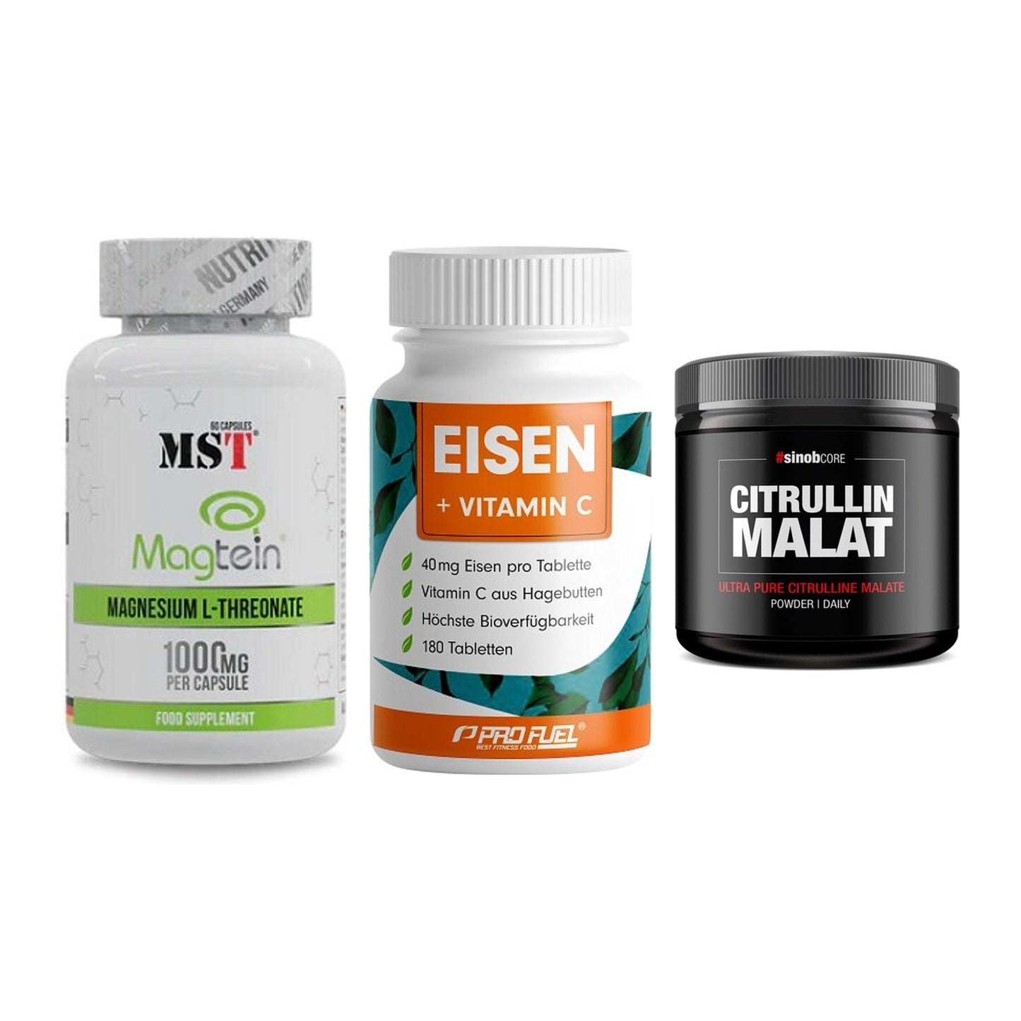 Ausdauer-Set: MST Magnesium + ProFuel EISEN + Sinob Core – alle enthaltenen Artikel