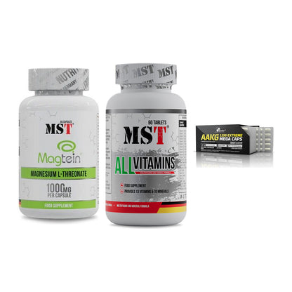 Ausdauer-Set: MST Magnesium + MST All Vitamins + Olimp AAKG – alle enthaltenen Artikel