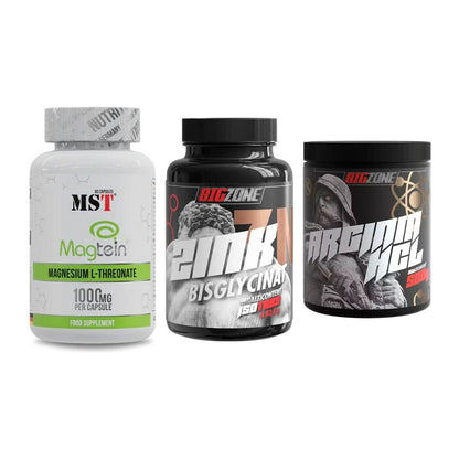 Ausdauer-Set: MST Magnesium + Big Zone Zink + Big Zone Arginin – alle enthaltenen Artikel