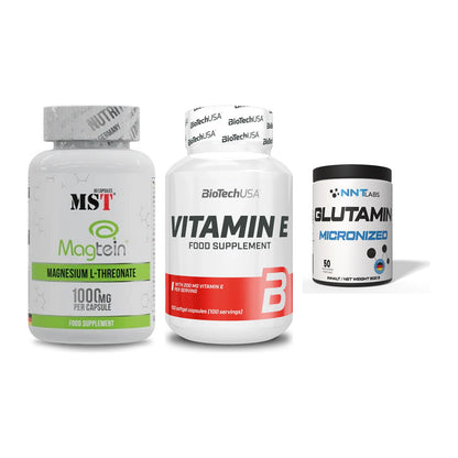 Ausdauer-Set: MST Magnesium + BioTech Vitamin + NNT Glutamin – alle enthaltenen Artikel