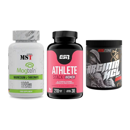 Ausdauer-Set: MST Magnesium + ESN Athlete + Big Zone Arginin – alle enthaltenen Artikel