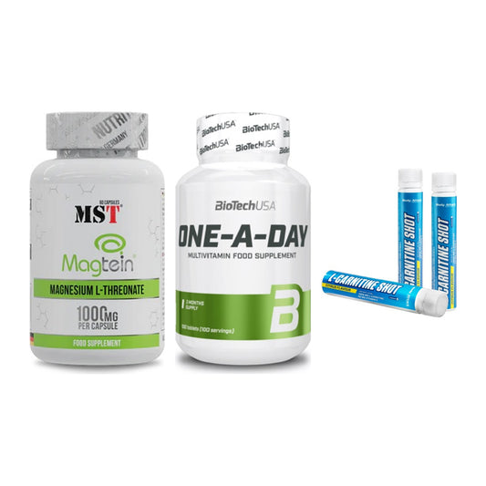 Ausdauer-Set: MST Magnesium + BioTech One A + Body Attack – alle enthaltenen Artikel