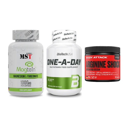 Ausdauer-Set: MST Magnesium + BioTech One A + Body Attack – alle enthaltenen Artikel