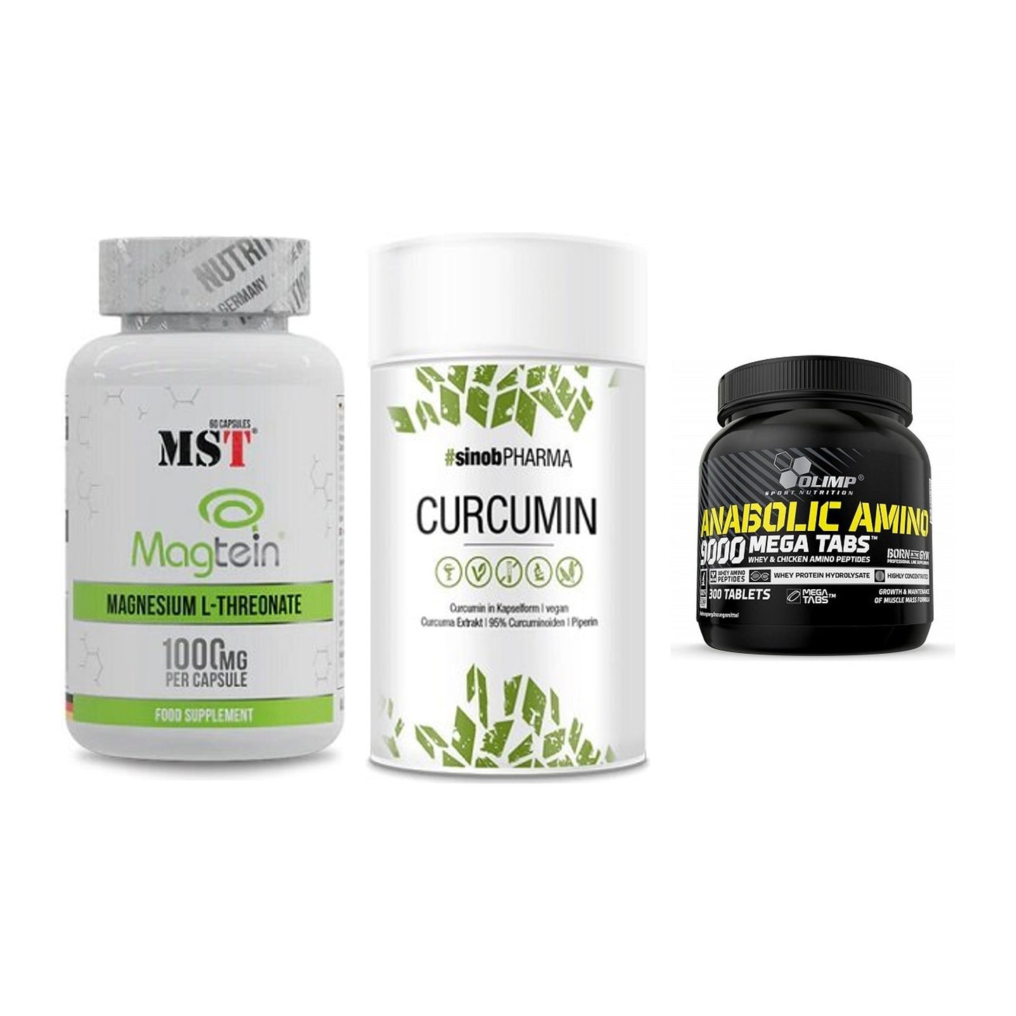Ausdauer-Set: MST Magnesium + Sinob Curcumin + Olimp Anabolic – alle enthaltenen Artikel