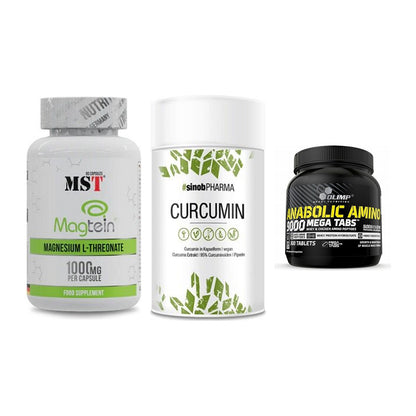 Ausdauer-Set: MST Magnesium + Sinob Curcumin + Olimp Anabolic – alle enthaltenen Artikel