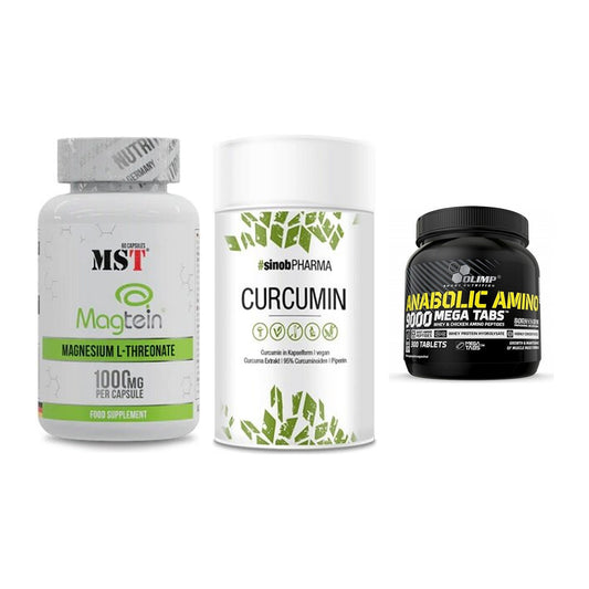 Ausdauer-Set: MST Magnesium + Sinob Curcumin + Olimp Anabolic – alle enthaltenen Artikel