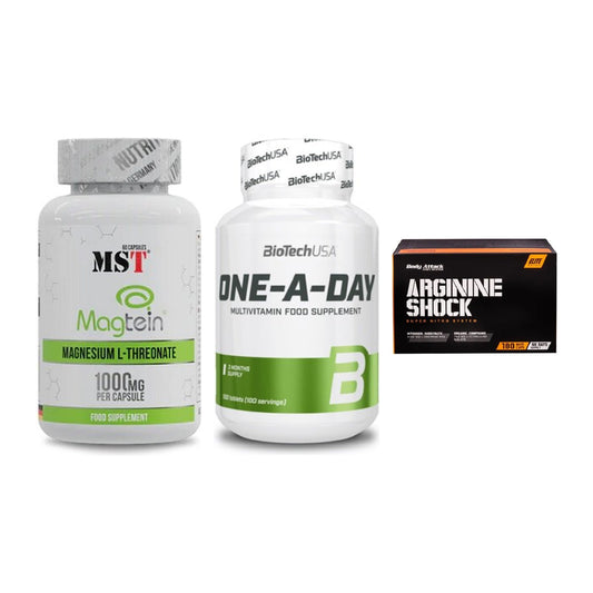 Ausdauer-Set: MST Magnesium + BioTech One A + Body Attack – alle enthaltenen Artikel