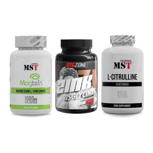 Ausdauer-Set: MST Magnesium + Big Zone Zink + MST Citrulline – alle enthaltenen Artikel
