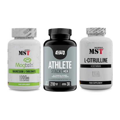 Ausdauer-Set: MST Magnesium + ESN Athlete + MST Citrulline – alle enthaltenen Artikel