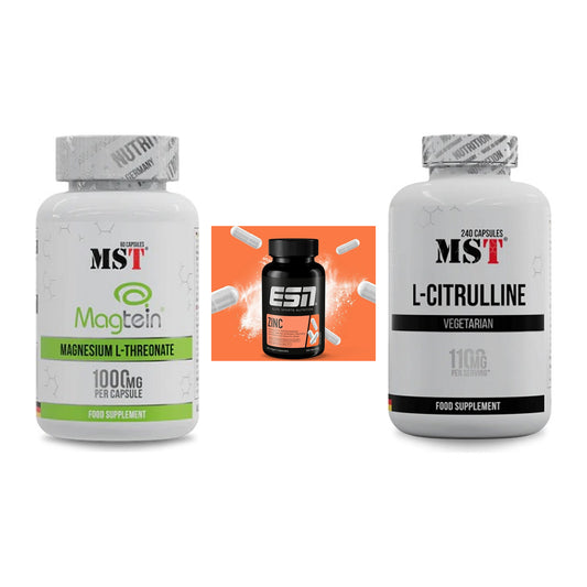 Ausdauer-Set: MST Magnesium + ESN Zinc + MST Citrulline – alle enthaltenen Artikel