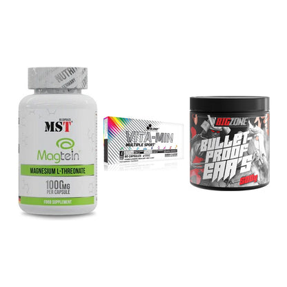 Ausdauer-Set: MST Magnesium + Olimp Vita-Min + Big Zone Bulletp – alle enthaltenen Artikel
