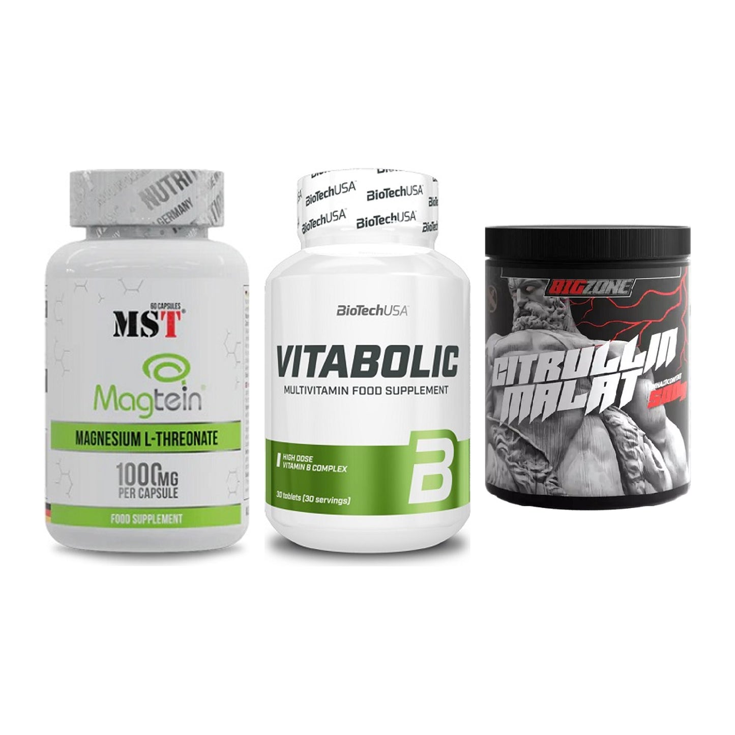 Ausdauer-Set: MST Magnesium + BioTech Vitaboli + Big Zone Citrull – alle enthaltenen Artikel