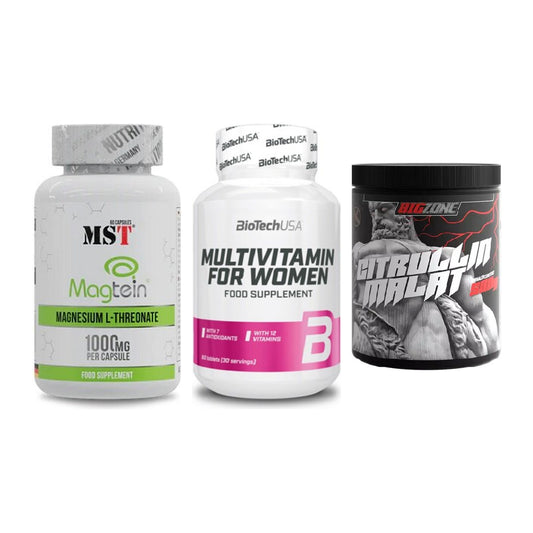 Ausdauer-Set: MST Magnesium + BioTech Multivit + Big Zone Citrull – alle enthaltenen Artikel