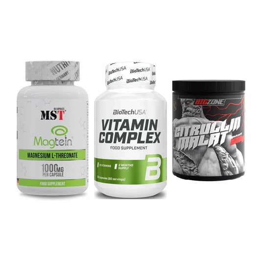 Ausdauer-Set: MST Magnesium + BioTech Vitamin + Big Zone Citrull – alle enthaltenen Artikel