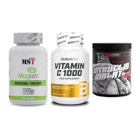 Ausdauer-Set: MST Magnesium + BioTech Vitamin + Big Zone Citrull – alle enthaltenen Artikel