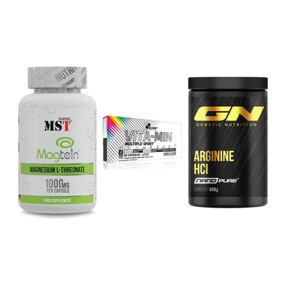 Ausdauer-Set: MST Magnesium + Olimp Vita-Min + GN Arginine HCL – alle enthaltenen Artikel