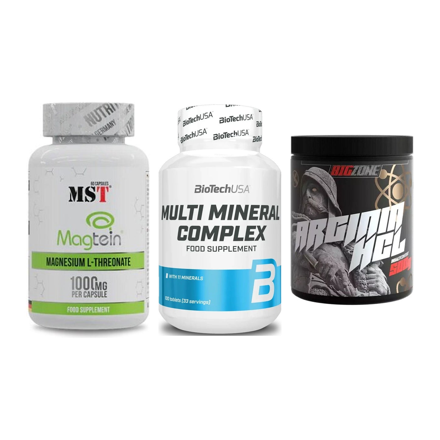 Ausdauer-Set: MST Magnesium + BioTech Multi + Big Zone Arginin – alle enthaltenen Artikel