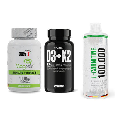 Ausdauer-Set: MST Magnesium + Big Zone Vitamin + MST L-Carnitine – alle enthaltenen Artikel