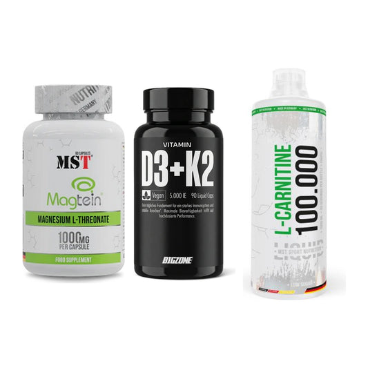 Ausdauer-Set: MST Magnesium + Big Zone Vitamin + MST L-Carnitine – alle enthaltenen Artikel