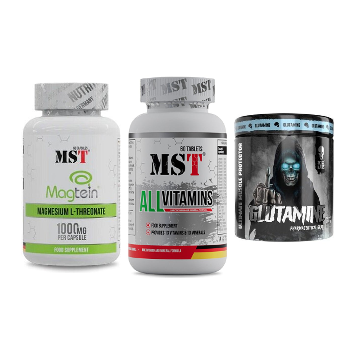 Ausdauer-Set: MST Magnesium + MST All Vitamins + Skull Labs – alle enthaltenen Artikel