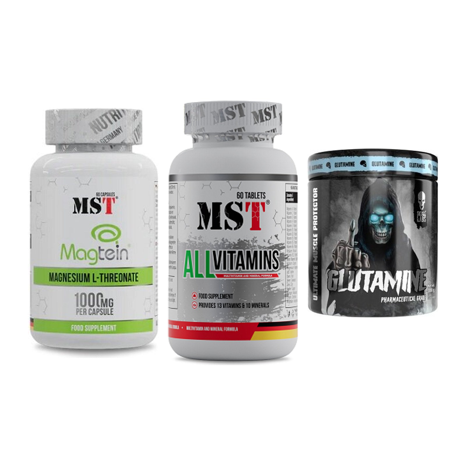 Ausdauer-Set: MST Magnesium + MST All Vitamins + Skull Labs – alle enthaltenen Artikel