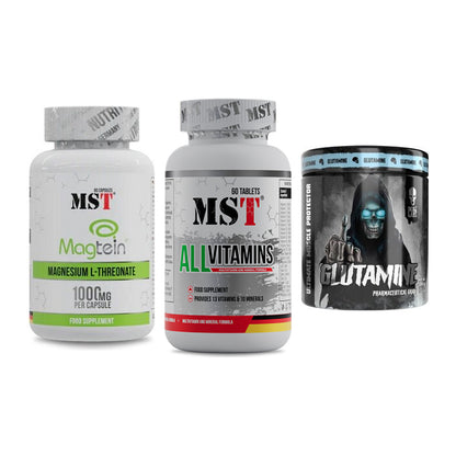 Ausdauer-Set: MST Magnesium + MST All Vitamins + Skull Labs – alle enthaltenen Artikel