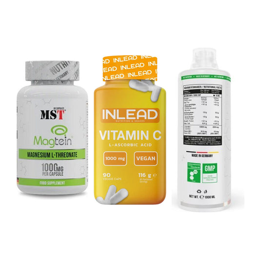 Ausdauer-Set: MST Magnesium + INLEAD Vitamin C + MST L-Carnitine – alle enthaltenen Artikel