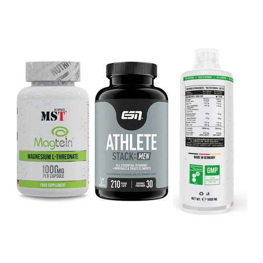 Ausdauer-Set: MST Magnesium + ESN Athlete + MST L-Carnitine – alle enthaltenen Artikel