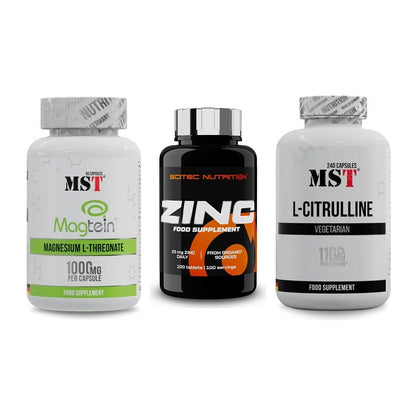 Ausdauer-Set: MST Magnesium + Scitec Zinc + MST Citrulline – alle enthaltenen Artikel