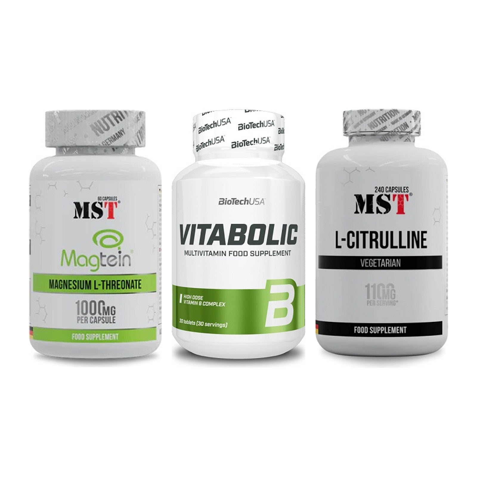 Ausdauer-Set: MST Magnesium + BioTech Vitaboli + MST Citrulline – alle enthaltenen Artikel