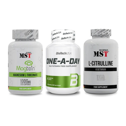 Ausdauer-Set: MST Magnesium + BioTech One A + MST Citrulline – alle enthaltenen Artikel