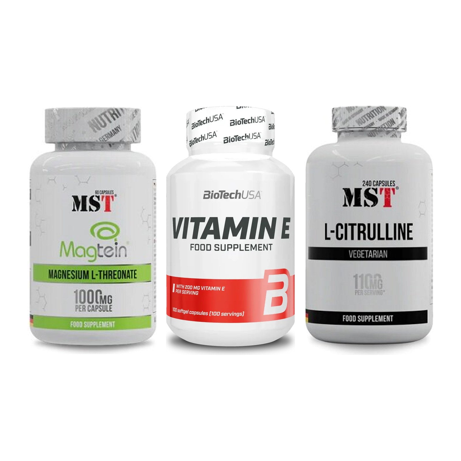 Ausdauer-Set: MST Magnesium + BioTech Vitamin + MST Citrulline – alle enthaltenen Artikel