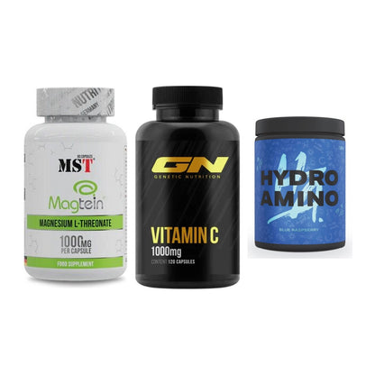 Ausdauer-Set: MST Magnesium + GN Vitamin C + Nanosupps Hydro – alle enthaltenen Artikel