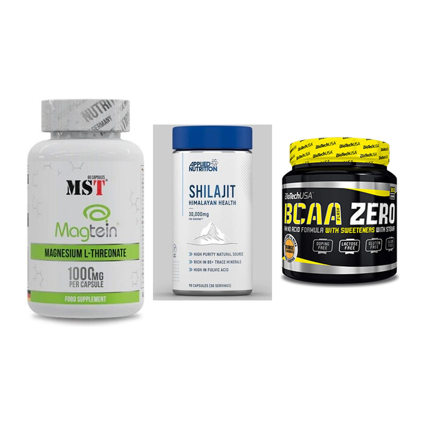 Ausdauer-Set: MST Magnesium + Applied Nutritio + BioTech BCAA – alle enthaltenen Artikel