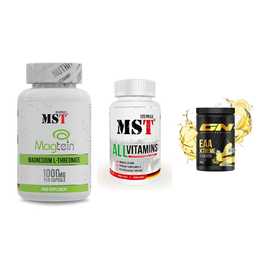 Ausdauer-Set: MST Magnesium + MST All Vitamins + GN EAA Xtreme – alle enthaltenen Artikel