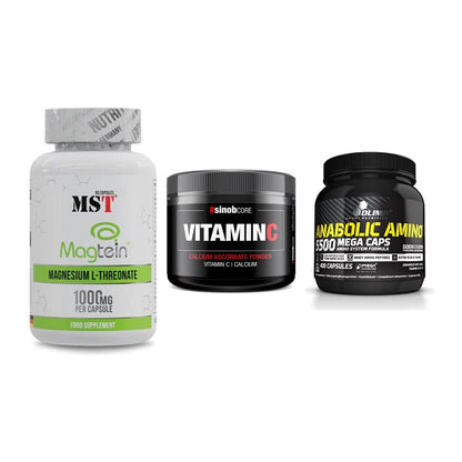 Ausdauer-Set: MST Magnesium + Sinob Vitamin C + Olimp Anabolic – alle enthaltenen Artikel