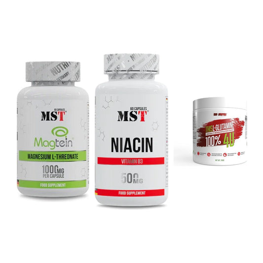 Ausdauer-Set: MST Magnesium + MST Niacin + BPS-Pharma This – alle enthaltenen Artikel