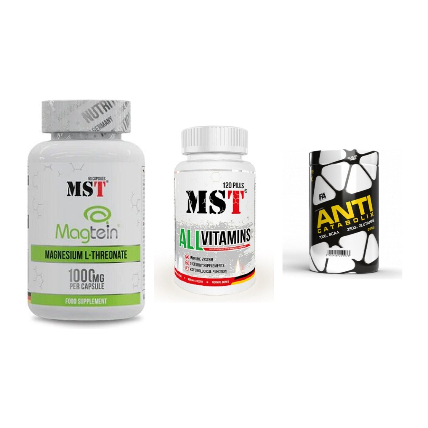 Ausdauer-Set: MST Magnesium + MST All Vitamins + FA Nutrition – alle enthaltenen Artikel
