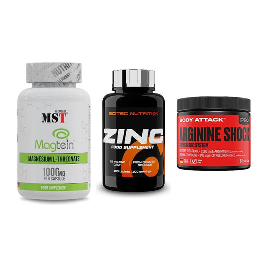 Ausdauer-Set: MST Magnesium + Scitec Zinc + Body Attack – alle enthaltenen Artikel