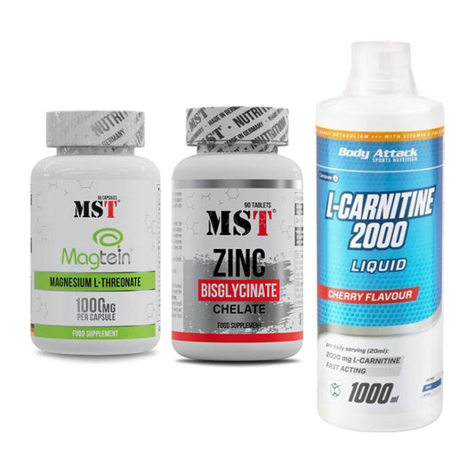 Ausdauer-Set: MST Magnesium + MST Zinc Chelate + Body Attack – alle enthaltenen Artikel