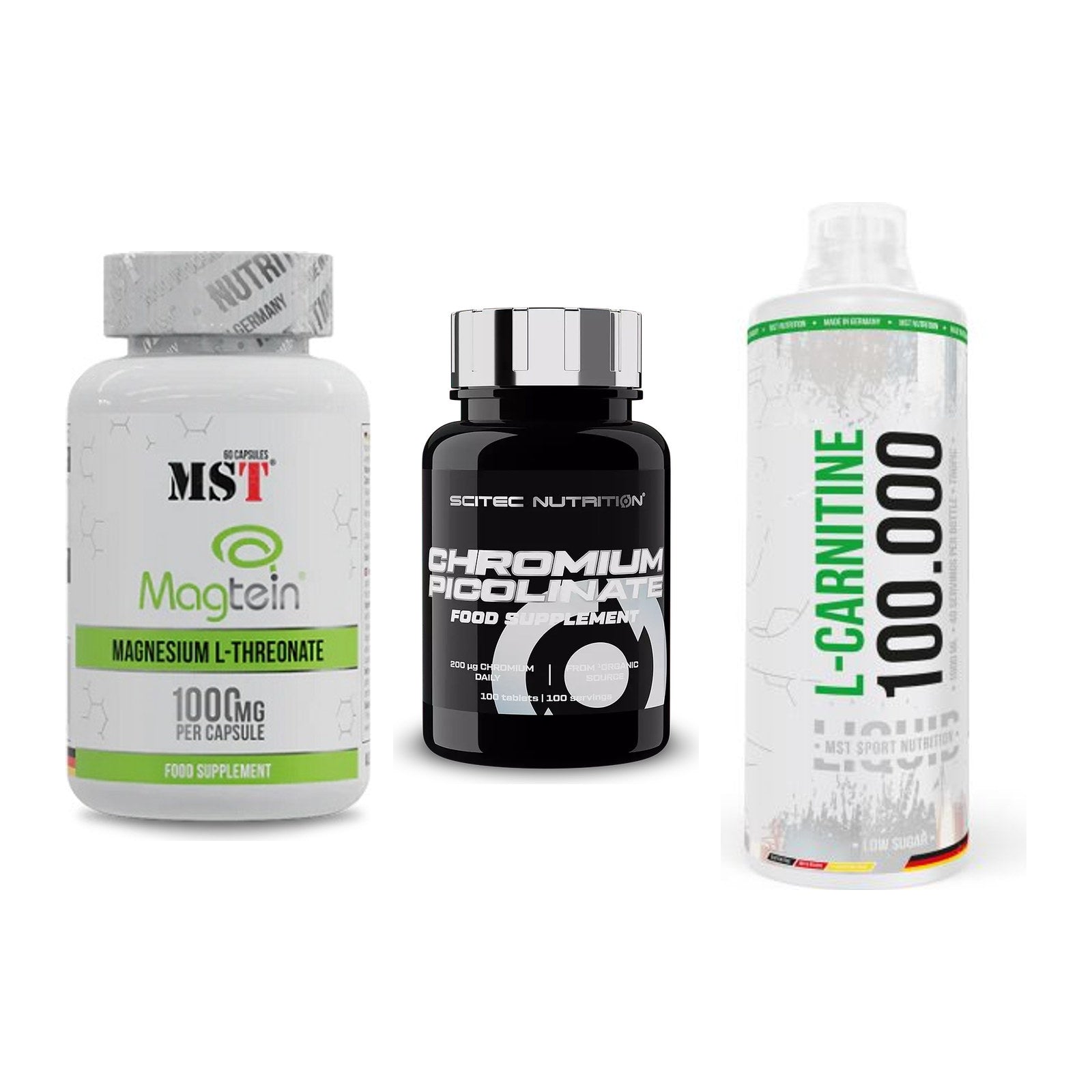 Ausdauer-Set: MST Magnesium + Scitec Chromium + MST L-Carnitine – alle enthaltenen Artikel