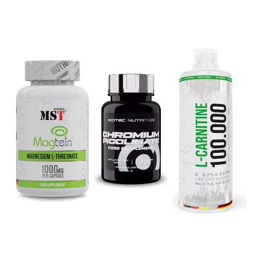 Ausdauer-Set: MST Magnesium + Scitec Chromium + MST L-Carnitine – alle enthaltenen Artikel